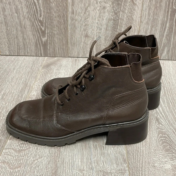 Women's Brown Ankle Boots - Picture 3 of 16